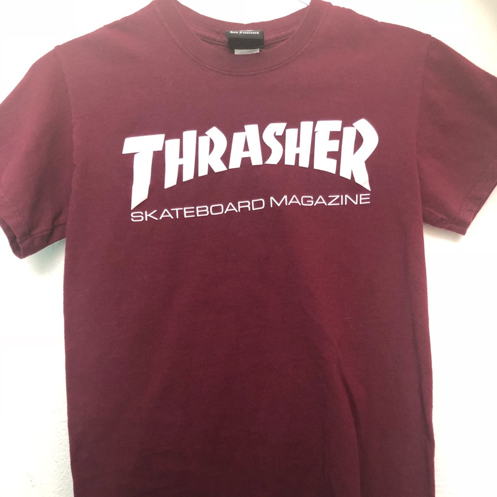 Burgundy Thrasher t -shirt